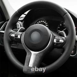 For BMW M-Sport F20 F22 F30 F32 F10 F06 F15 Alcantara Steering Wheel Trim Cover