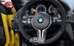 For BMW M Sport M2 F87 M3 f80 M4 M5 M6 X5M X6M Carbon Fiber Steering Wheel Trim