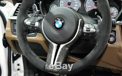 For BMW M Sport M2 F87 M3 f80 M4 M5 M6 X5M X6M Carbon Fiber Steering Wheel Trim