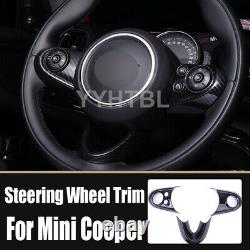 For BMW Mini Cooper F54 F55 F56 Carbon Fiber Pattern Steering Wheel Cover Trim