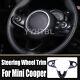 For BMW Mini Cooper F54 F55 F56 Carbon Fiber Pattern Steering Wheel Cover Trim