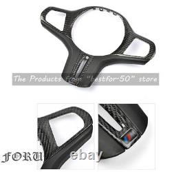 For BMW X6 G06 X6M F96 2020-2022 Carbon Fiber Car Steering Wheel Frame Cover