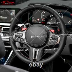 For BMW X7 G07 2019-2023 Carbon Fiber Steering Wheel Cover Frame Accessories