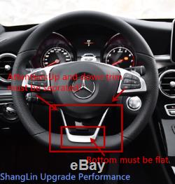 For Benz W117 W213 W218 W205 AMG Steering Wheel Low Cover Perfrmamce Trim
