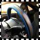 For C300 JDM Blue Carbon Fiber Leather Steering Wheel Cover Protector Slip On U3