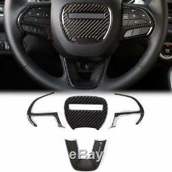 For Challenger 2015-19 Steering wheel Cover Window Switch Panel Trim Decal Bezel