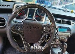 For Chevrolet Malibu Cruze Camaro 10-2015 Carbon fiber Steering wheel + Cover