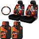 For Ford New Harley Quinn Car Seat Covers Floor Mat Steering Wheel Cover Set