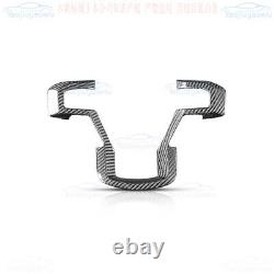 For Ford Raptor F-150 15-20 Dry Carbon Fiber Interior Steering Wheel Cover Trim