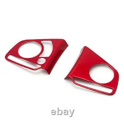 For Honda Civic 2016-2020 10th Inner Red Steering Wheel Switch Frame Cover Trims