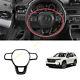 For Honda Pilot 2023-2025 ABS Carbon Fiber Steering Wheel Frame Cover Trim