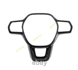 For Honda Pilot 2023-2025 ABS Carbon Fiber Steering Wheel Frame Cover Trim