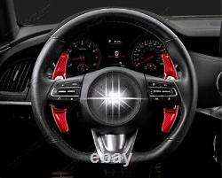 For Kia Forte 2019-2024 Red Carbon Fiber Steering Wheel Shift Paddle Extension