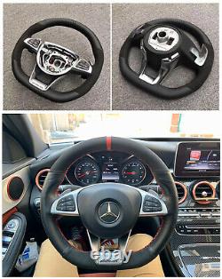For Mercedes Benz Steering Wheel Cover Trims AMG 2015-2018 W117 W213 W218 W205