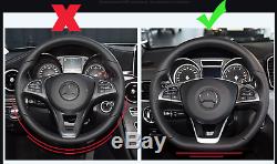 For Mercedes Benz W117 W213 W218 W205 AMG Style Steering Wheel Low Cover Trim