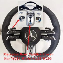 For Mercedes Benz W213 W290 W232 W223 AMG Steering Wheel Paddles+Cover Upgrade