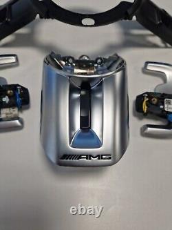 For Mercedes Benz W213 W290 W232 W223 AMG Steering Wheel Paddles+Cover Upgrade