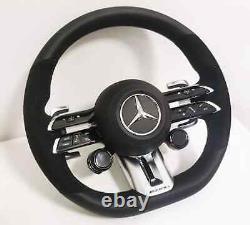 For Mercedes Benz W213 W290 W232 W223 AMG Steering Wheel Paddles+Cover Upgrade