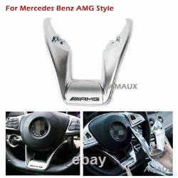 For Mercedes Benz W218 W205 AMG Steering Wheel Low Cover Trim 2015+
