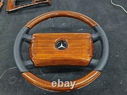 For Mercedes W126 C126 W123 C123 W124 W201 Zebrano Center Horn Cover Cap S. Wheel