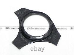 For Mitsubishi EVO 7 8 9 Carbon Fiber Trim Interior Steering Wheel Cover Bodykit