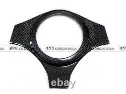 For Mitsubishi EVO 7 8 9 Carbon Fiber Trim Interior Steering Wheel Cover Bodykit