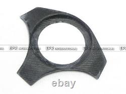 For Mitsubishi EVO 7 8 9 Carbon Fiber Trim Interior Steering Wheel Cover Bodykit