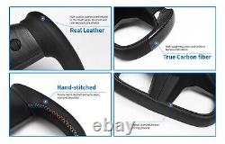 For Tesla Yoke Steering Wheel For Model 3 Model Y Leather Wrapped Carbon Fiber