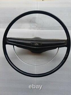 Ford Falcon XB Black Steering Wheel / Pad & Horn Ring, May Fit XW, XY, XA