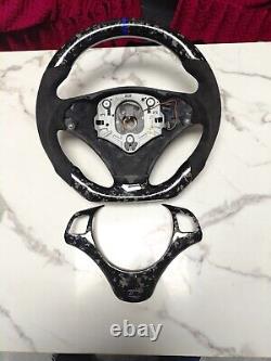 Forged Carbon Fiber Steering wheel+Cover For BMW 1/3Se E90 E91 E92 E93 M3 328i