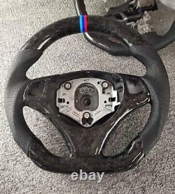 Forged Carbon fiber Steering wheel+Cover For BMW 1SeriesM/3Series M3 E90 E92 E81
