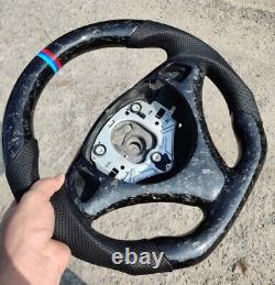 Forged Carbon fiber Steering wheel+Cover For BMW 1SeriesM/3Series M3 E90 E92 E81