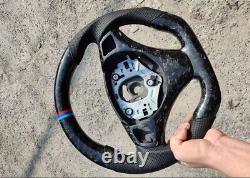 Forged Carbon fiber Steering wheel+Cover For BMW 1SeriesM/3Series M3 E90 E92 E81
