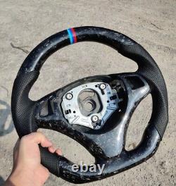 Forged Carbon fiber Steering wheel+Cover For BMW 1SeriesM/3Series M3 E90 E92 E81