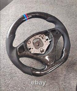Forged Carbon fiber Steering wheel+Cover For BMW 1SeriesM/3Series M3 E90 E92 E81