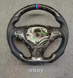 Forged Carbon fiber Steering wheel+Cover For BMW 1SeriesM/3Series M3 E90 E92 E81