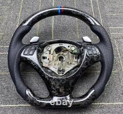 Forged Carbon fiber Steering wheel+Cover For BMW 1SeriesM/3Series M3 E90 E92 E81
