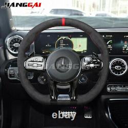 Full Alcantara leather piano steering wheel For Mercedes-Benz AMG e43 e53 s63