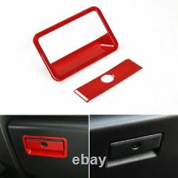 Full Cover Kit Interior Decor Panel Trim for Ford F150 2015-2019 Red Accessories