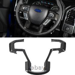 Full Cover Kit Interior Decor Trim for Ford F150 2015-2019 Steering wheel Bezel
