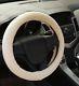 Fur New Cool Steering Wheel Cover Car Wrap 38 cm Khaki Beige Cashmere Valentines