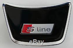 Genuine Audi A4 B8 S-Line Original Steering Wheel Logo Emblem Cover badge A5 Q5