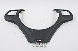 Genuine BMW M3 E82 E90 E92 Cover M steering wheel black multif. 32307845940