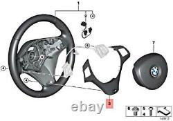 Genuine BMW M3 E82 E90 E92 Cover M steering wheel black multif. 32307845940