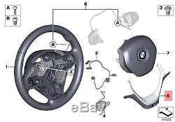 Genuine BMW M Sport Steering Wheel Cover black pearl chrome OEM 32307845876