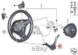 Genuine BMW e70 e70n e71 M Sport Steering Wheel Cover Black OEM 32307839474