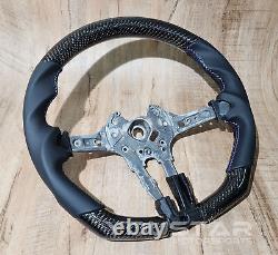 Genuine CARBON Smooth Nappa Leather Steering Wheel for BMW F10 F12 F06 F07 M5 M6