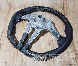 Genuine CARBON Smooth Nappa Leather Steering Wheel for BMW F10 F12 F06 F07 M5 M6