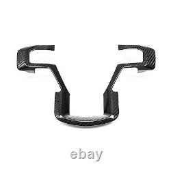 Genuine Carbon Fiber Steering Wheel Cover Panel Trim for Ford 2018-2020 F150
