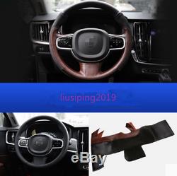 Genuine Cowhide Steering Wheel Cover Trim Fit For Volvo XC90 2016-2018